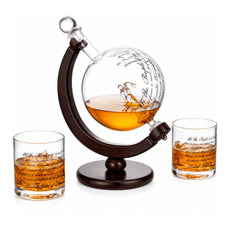 Attorney Whiskey Decanter Set By 850ML Whiskey Decanter With 2 10OZ U S Constitution - Boutique Bella BellaDecanter Sets