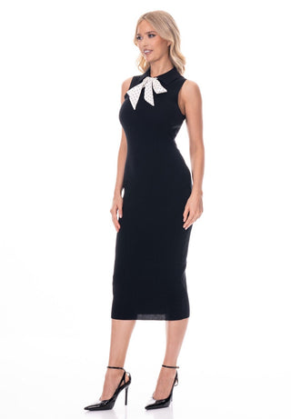 Audrey After Hours Midi Dress - Black - Boutique Bella BellaDress