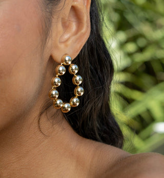 Audriana Oval Earring - Boutique Bella Bella