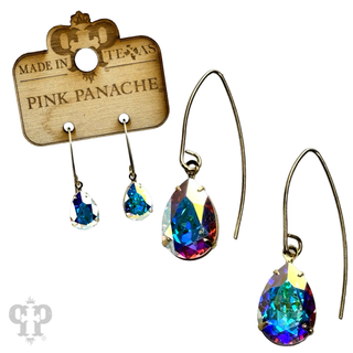 Austrian crystal pear drop earring - Boutique Bella BellaEarrings
