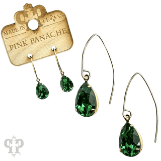 Austrian crystal pear drop earring - Boutique Bella BellaEarrings