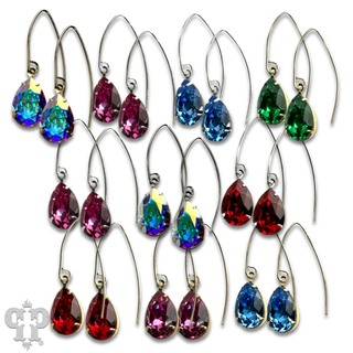 Austrian crystal pear drop earring - Boutique Bella BellaEarrings