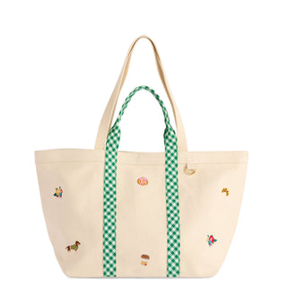 Autumn Market Embroidered Tote - Boutique Bella BellaTote Bag