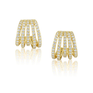 Avery CZ Huggies - Boutique Bella BellaEarring
