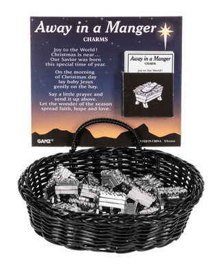 Away in a Manger Charms in a Basket - Boutique Bella BellaChristmas