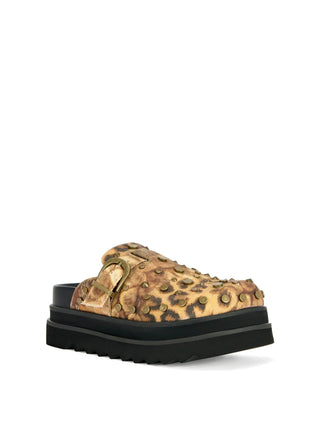 Azalea Wang Billie-Leopard Clogs - Boutique Bella Bellaclogs