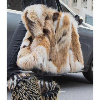 Azalea Wang Fauz Fur Tote - Roxana - Boutique Bella Bellabags