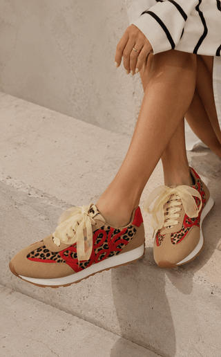 Azalea wang-SADIA LEOPARD Sneakers - Boutique Bella Bellatennis shoes