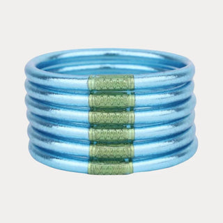 Azure All Weather Bangles® (Set of 6) - Serenity Prayer - Boutique Bella BellaBangles
