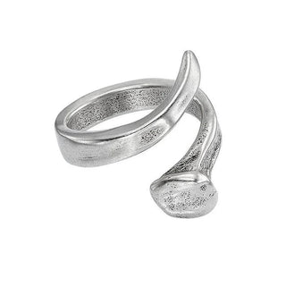 B12 Layered Nail Sterling Silver Plated Ring - Boutique Bella BellaRing