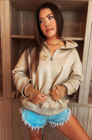 Cozy Keepsakes™ LayerPop™ Extended Cuffs Quarter Zip
