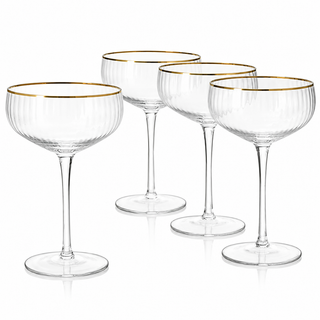 Coupe Cocktail Glasses 7 Oz Set Of 4 Classic Manhattan Glasses For Cocktails Libbey Champagne Coupe