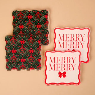 A Merry Moment Table Talk Acrylic Coaster Set