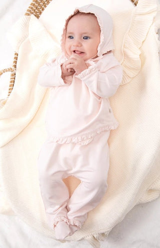 Baby Take me Home Ruffle 3 Piece Set - Pedal Pink - Boutique Bella BellaKids Clothing