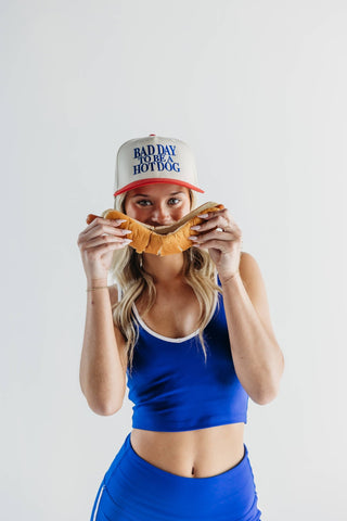Bad Day to Be a Hot Dog Vintage Trucker Hat - Boutique Bella BellaHat