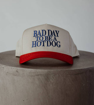 Bad Day to Be a Hot Dog Vintage Trucker Hat - Boutique Bella BellaHat
