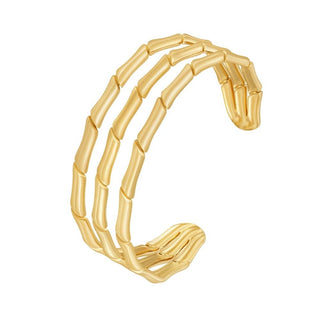 Bamboo Layered Cuff - Boutique Bella BellaBracelet