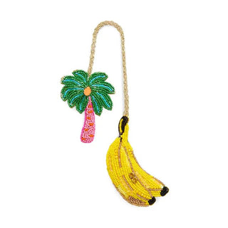 Banana/Palm Tree Beaded Bag Charm - Boutique Bella BellaBag Charms