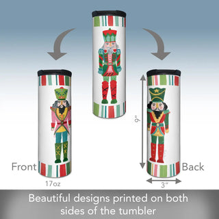 Barista Stainless Steel Tumbler - Holiday Nutcracker 17 oz. - Boutique Bella BellaTumbler