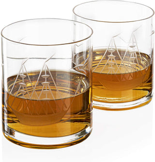 Whiskey Barrel Decanter With Ship Premium Barware Gift Elegant Drinkware Collection