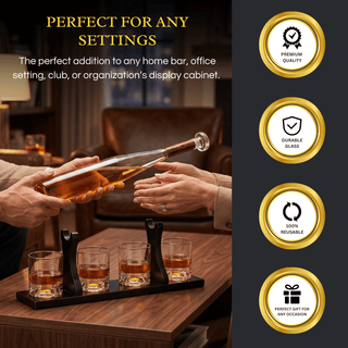 Baseball Bat Whiskey Decanter Premium Barware Gift Elegant Drinkware Collection - Boutique Bella BellaDecanter Sets