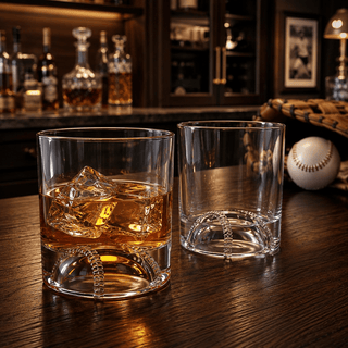 Baseball Whiskey Glass 12OZ Single Whiskey Glass By Perfect For Any Occasion Basebal - Boutique Bella Bella