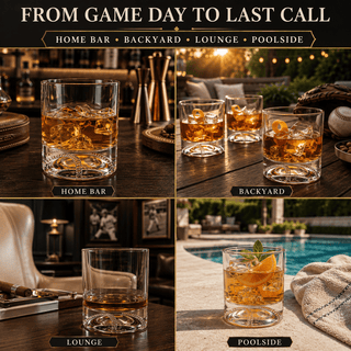 Baseball Whiskey Glass 12OZ Single Whiskey Glass By Perfect For Any Occasion Basebal - Boutique Bella Bella