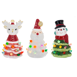 Battery-operated Led Holiday Icon, Ceramic Ganz - Boutique Bella BellaChristmas Decor