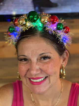 Baubles Belle Light Up Christmas Headband - Boutique Bella BellaHeadband