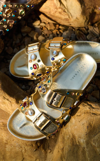 BAYLEAVES - GOLD FLAT SANDAL - Boutique Bella BellaSandal
