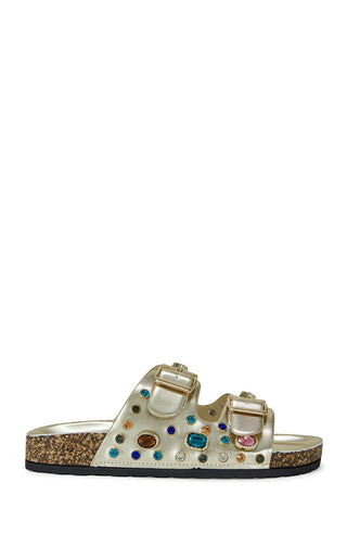 BAYLEAVES - GOLD FLAT SANDAL - Boutique Bella BellaSandal