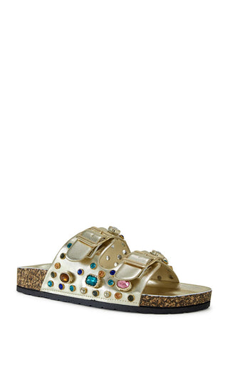 BAYLEAVES - GOLD FLAT SANDAL - Boutique Bella BellaSandal