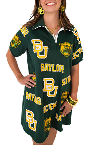 Baylor Logo Patch Dress - Boutique Bella Belladress