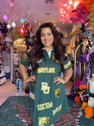 Baylor Logo Patch Dress - Boutique Bella Belladress