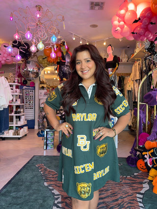 Baylor Logo Patch Dress - Boutique Bella Belladress