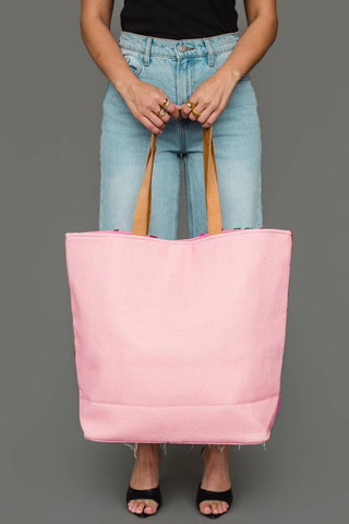 Pink & Multicolored Fa La La Tote