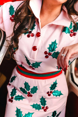 BC Pink Holly Sweatshirt - Boutique Bella BellaTops