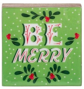 "Be Merry" Message Block - Boutique Bella BellaChristmas Decor