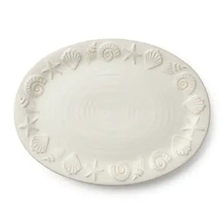 Coastline Cream Oval Platter 16" X 12"