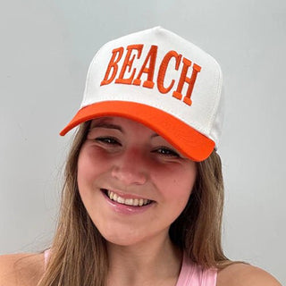 BEACH CAP - ORANGE - Boutique Bella BellaBaseball Cap