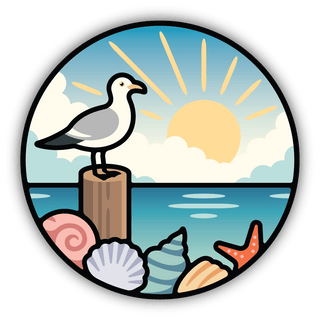 Beach Vinyl Stickers II - Boutique Bella BellaVinyl Sticker