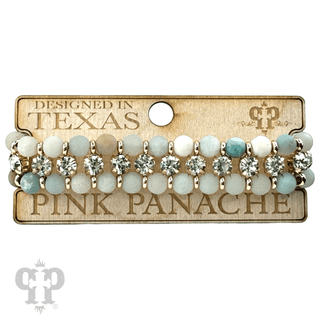 Bead and rhinestone adjustable bracelet - LC - Boutique Bella BellaBracelets