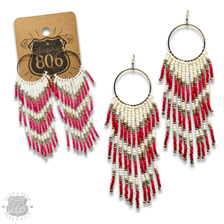 Bead fringe earring - LC - Boutique Bella BellaEarrings