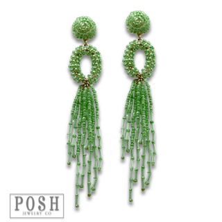 Bead fringe earring - LC - Boutique Bella BellaEarrings
