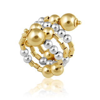 Bead Wrap Ring Two-Tone - Boutique Bella BellaRing