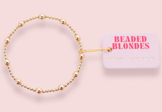 Beaded Blondies Gold Jewlery - Boutique Bella BellaJewlery