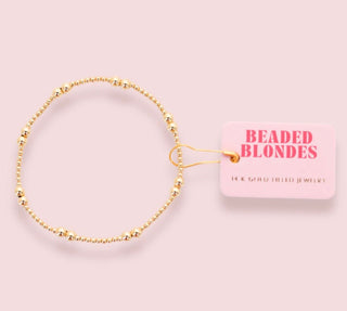 Beaded Blondies Gold Jewlery - Boutique Bella BellaJewlery