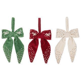 Beaded Bow Ornament, Velvet Ganz - Boutique Bella BellaChristmas Decor