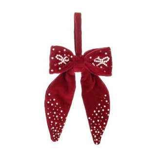 Beaded Bow Ornament, Velvet Ganz - Boutique Bella BellaChristmas Decor