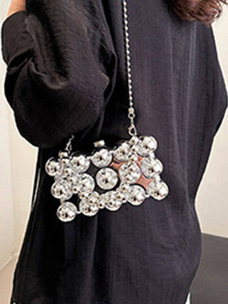 Beaded Geometric Shiny Crossbody Bags Handbags - Boutique Bella BellaPurse